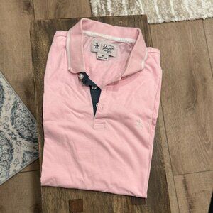 Penguin Polo Shirt (Light Pink, Cotton, Size M)